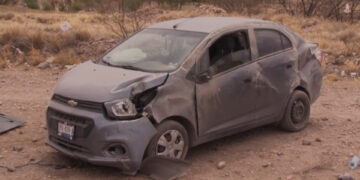 Conductor pierde el control y choca en la carretera a Aldama