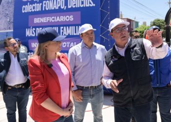 Recorrió Maru Campos rehabilitación del colector FONAPO