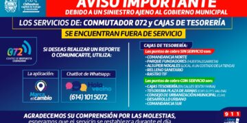 Se trabaja en restaurar servicio del 072 y algunas cajas de cobro con problemas