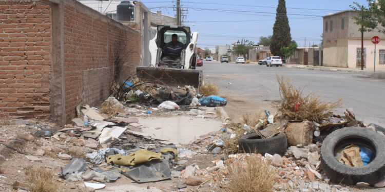 Retiran más de mil toneladas de basura de terrenos y tiraderos clandestinos en abril