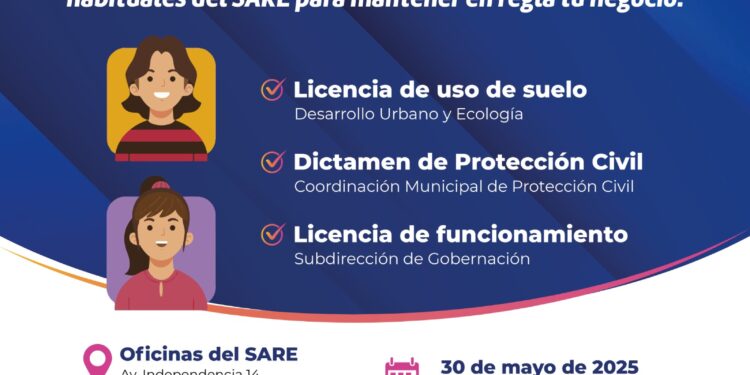 El SAT brindará servicios en el SARE este 30 de mayo