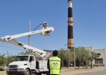 Inician modernización de alumbrado en las colonias Díaz Ordaz y Ávalos