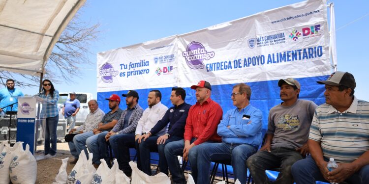 Entregan apoyos alimentarios a comunidades indígenas de Nonoava