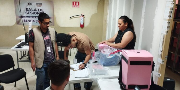 Avanza preparación electoral en Benito Juárez