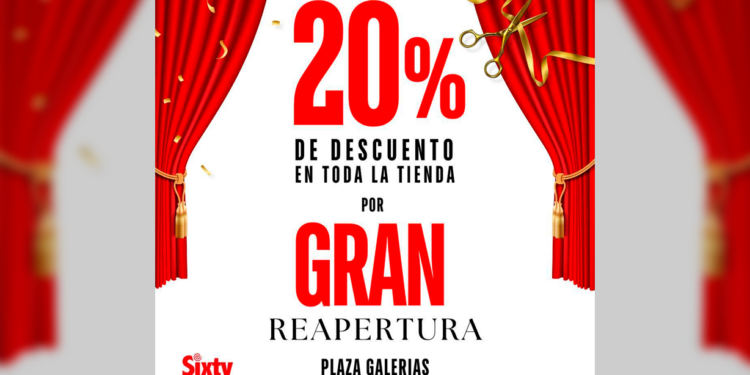 Sixty reabre sucursal en Galerías con imagen renovada