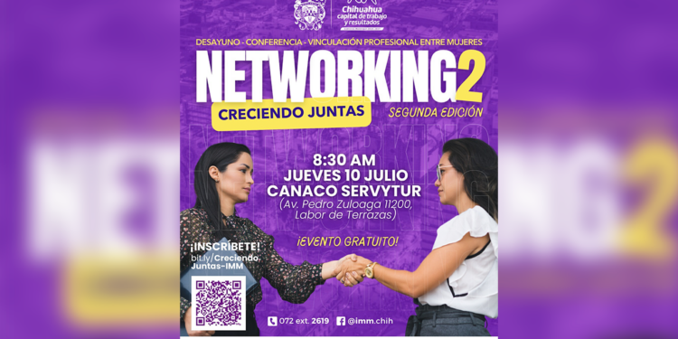 Invitan al networking “Creciendo Juntas” para mujeres empresarias y emprendedoras