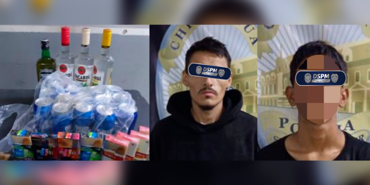 Detienen a dos por robo a tienda en Paseos de Camino Real