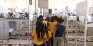 Niños visitan cuarteles de la Guardia Nacional en Cuauhtémoc