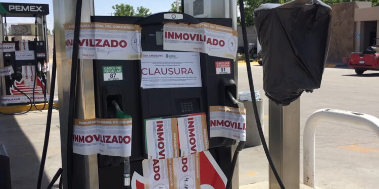 Clausuran gasolinera en el tramo Rosales–Delicias