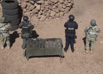 Aseguran armamento en El Largo Maderal