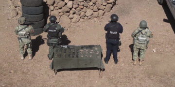 Aseguran armamento en El Largo Maderal