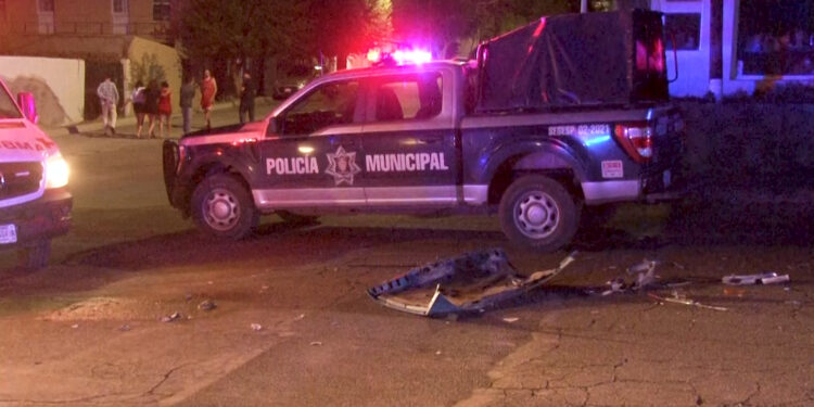 Choque en el centro de Cuauhtémoc deja a joven lesionada