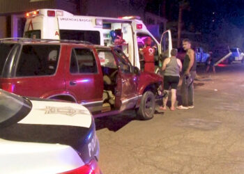 Choque en el centro de Cuauhtémoc deja a joven lesionada