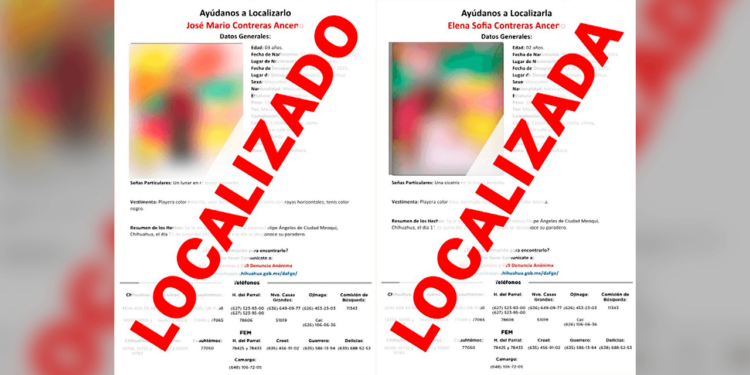 Localizan a hermanitos reportados como desaparecidos en Meoqui
