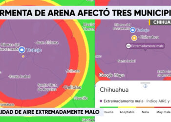 Tormenta de arena cubre gran parte de Chihuahua