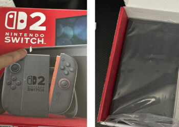 Tiendas dañan pantalla de consolas  Nintendo Switch 2 tras engrapan tickets