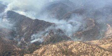 Trabajan SDR, CEPC, Conafor y Sedena en combate de nueve incendios forestales en el estado
