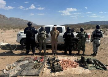 Detiene operativo conjunto a sujeto con fuerte arsenal en Ojinaga