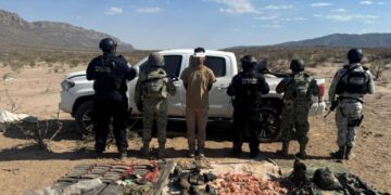 Detiene operativo conjunto a sujeto con fuerte arsenal en Ojinaga