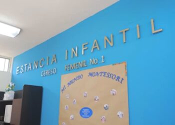 Maru Campos visita estancia infantil Montessori en el Cereso femenil No. 1