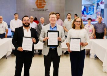 Firman convenio Municipio y Colegio de Ingenieros Civiles