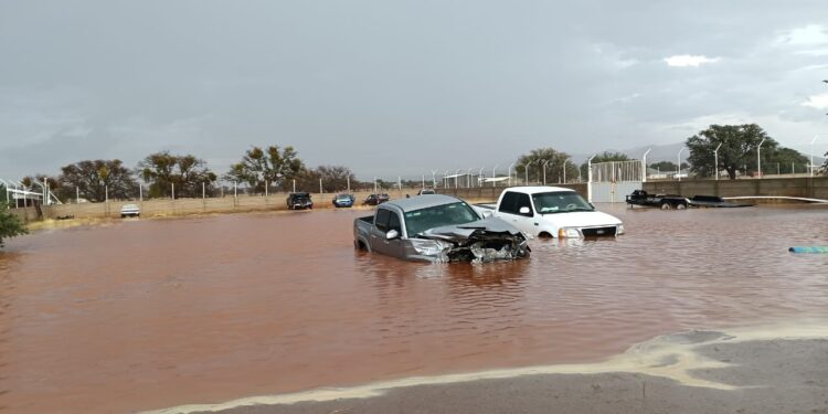 Afecta temporal lluvioso a zona de campos menonitas