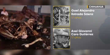 Mueren dos jóvenes en accidente vehicular en Chihuahua