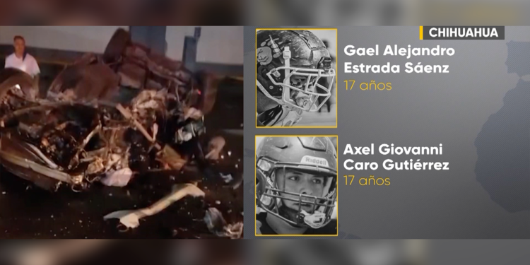 Mueren dos jóvenes en accidente vehicular en Chihuahua