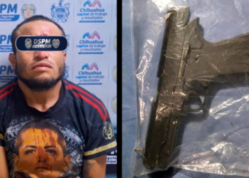 Lo detienen por portar arma de utilería y agredir a un perro