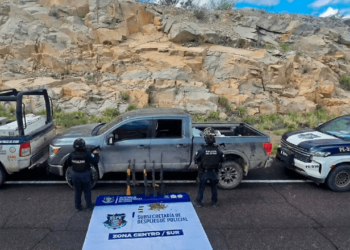 Aseguran armas largas y municiones en carretera a Ojinaga