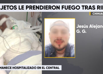 Le prenden fuego a joven motociclista en Villa Juárez