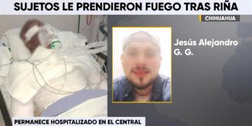 Le prenden fuego a joven motociclista en Villa Juárez