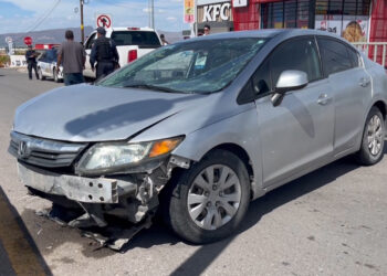 Choque deja una persona lesionada en la carretera Aldama