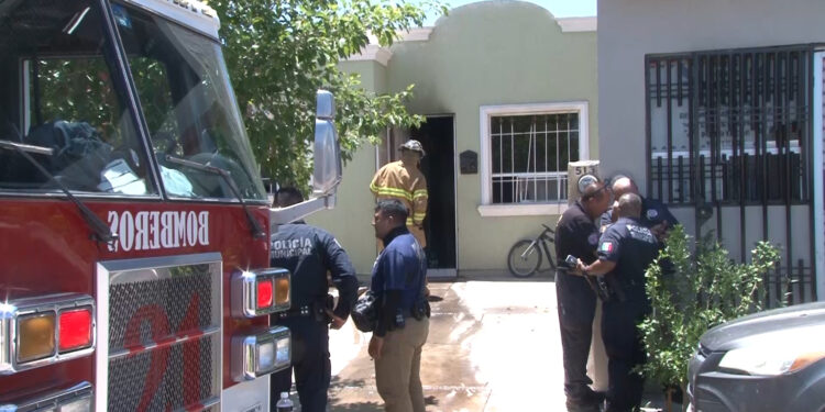 Incendio en vivienda de Delicias moviliza a cuerpos de emergencia