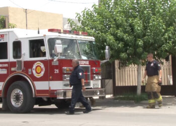 Fuga de gas provoca flamazo en vivienda de Delicias