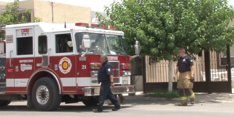 Fuga de gas provoca flamazo en vivienda de Delicias