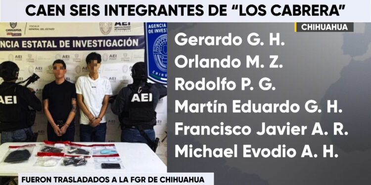 Detienen a seis integrantes de “Los Cabrera” en Aldama