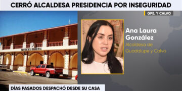 Alcaldesa de Guadalupe y Calvo se resguarda en su casa