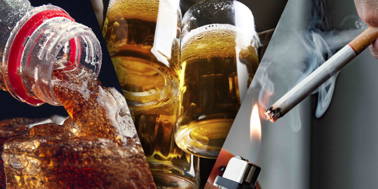 Presiona OMS a subir impuestos del 50 % sobre el azúcar, alcohol y tabaco