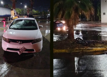 Joven ciclista es atropellado en Delicias tras pasar un alto sin precaución