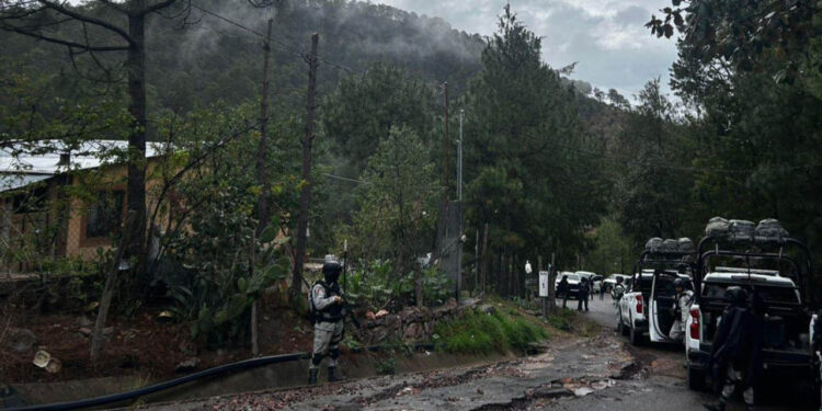 Atiende FGE y Guardia Nacional reportes de disparos en Guadalupe y Calvo