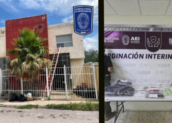 Encuentra AEI droga, arma de fuego y material balístico en domicilio del Fracc. Miramar