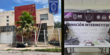 Encuentra AEI droga, arma de fuego y material balístico en domicilio del Fracc. Miramar