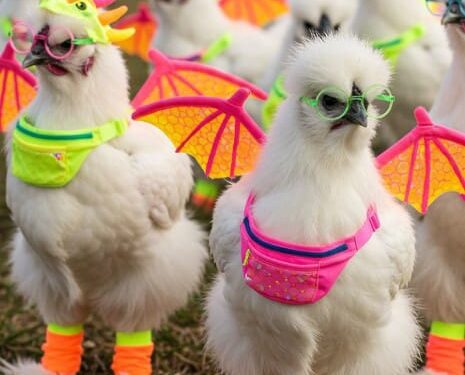 Gallinas fiesteras se hacen virales en redes sociales