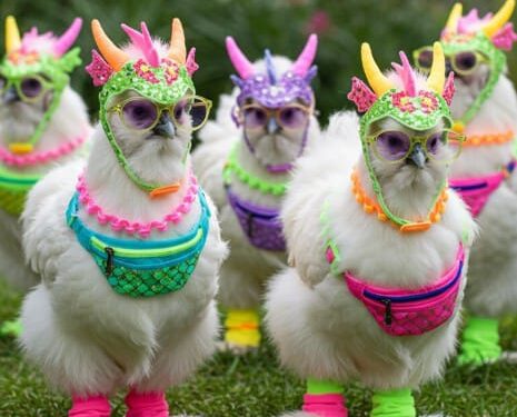 Gallinas fiesteras se hacen virales en redes sociales
