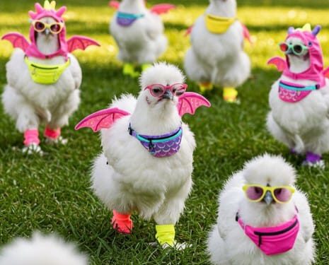 Gallinas fiesteras se hacen virales en redes sociales