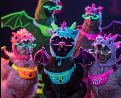 Gallinas fiesteras se hacen virales en redes sociales