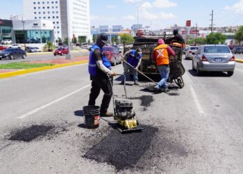 Se atendieron más de 930 baches provocados por recientes lluvias