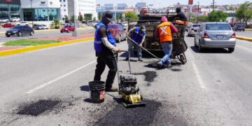Se atendieron más de 930 baches provocados por recientes lluvias