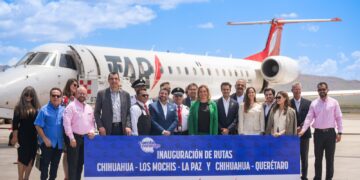 Inauguran nuevas rutas aéreas desde Chihuahua a Querétaro y Los Mochis-La Paz